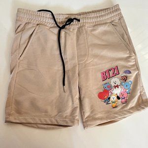 ❌SOLD❌BT21 Modern Fit Brushed Terry Shorts with Print